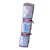 Pegciuho Roller Snowboard Bag Ski Bag Carrying Case Gear and Apparel Storage for Transportation, Pink