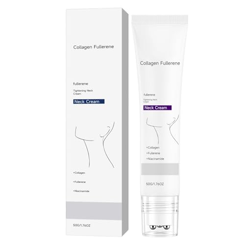 Crema de Cuello con Colágeno Hidrolizado 50g, Crema Reafirmante para Cuello y Escote, Reductor de Papada y Antiarrugas, Hidratante Intensiva para una Piel Lisa, Firme y Rejuvenecida