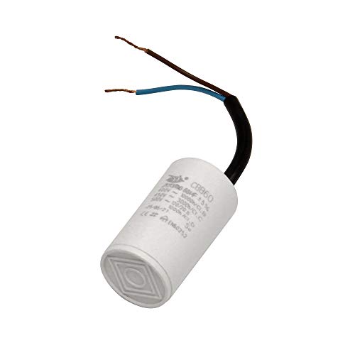 Valondo Kondensator 2,5 µF uF mit 10cm Anschlußkabel Anlauf- oder Motorkondensator 450V, Polypropylen, Zylinderform, Einrastmontage, 30x53mm, ±20% Kapazitätstoleranz, WOB0246