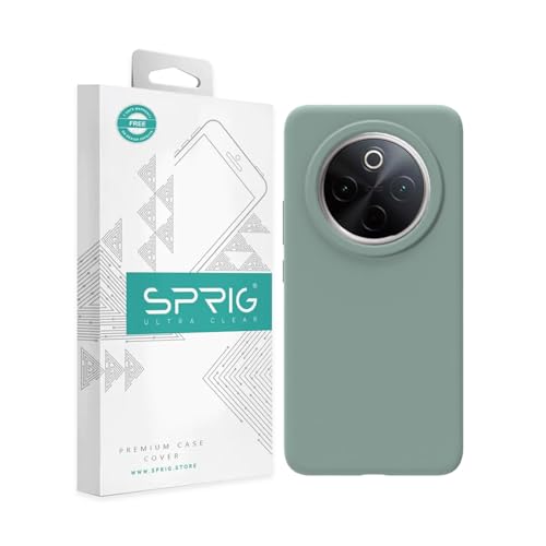 Image of SPRIG Compatible with iQOO Z10 Premium SilkTone Back Cover Drop Tested Shock Proof Mobile Case for Men, Women, Boys and Girls with Camera Protection (Light Green)