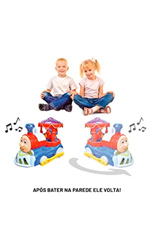 Trenzinho Musical A Pilha Bate E Volta Com Luz E Som DMT5107 - DM Toys