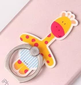 KolorFish Funky Mobile Phone Ring Grip Holder Stand 360 Degree Rotation with Finger Ring for All Mobile Phone and Tablet (Universal) Stripped Giraffe (R312)-image-46