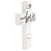 P. Graham Dunn Love Script Rustic Whitewash 5 x 7 Solid Pine Wood Wall Hanging Cross
