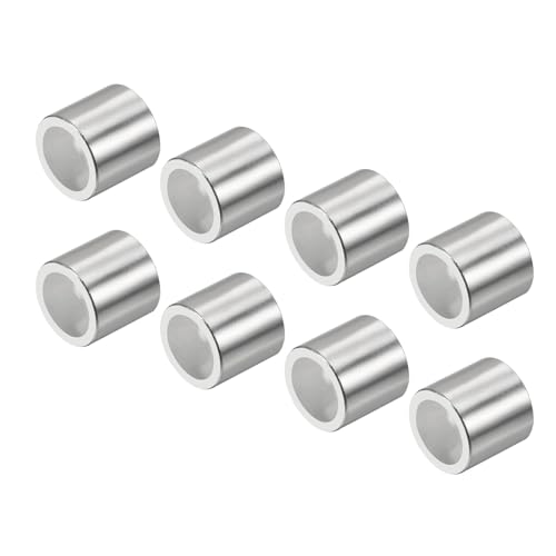YOKIVE 16 Pcs Inline Axle Bearing Spacers, Skates Speed Spacer, Great for 8mm Axle Roller (Silver, 11 x 8.1 x 10.3mm)