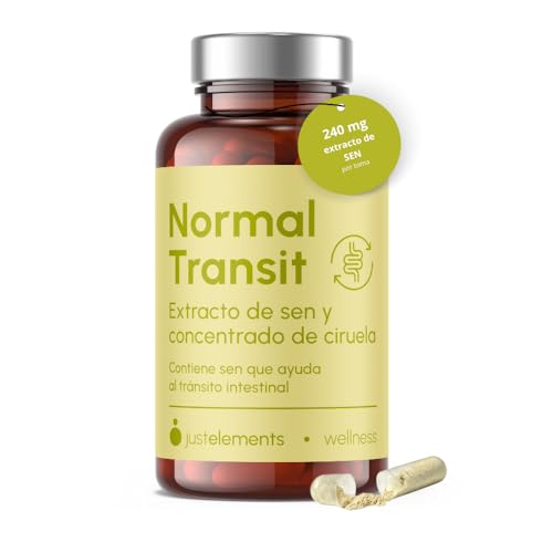 Just Elements AndGo Normal Transit | Laxante natural para el estreñimiento | Ablandamiento de Heces | Ingredientes 100% Naturales – 30 Cápsulas