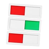 ELAYARD 3stücke Schild Frei Besetzt Aus Acryl Selbstklebend Türschild Für Badezimmer Büro Sichtschutzschild Rot Und Grün Für Schiebetüren Anzeige Ob Raum Frei Oder Belegt Ist
