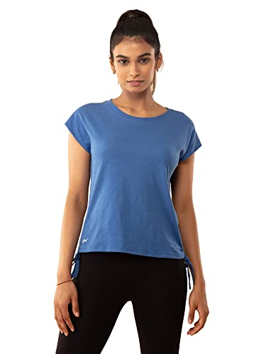 Image of NYKD Everyday Short Sleeves Cotton T-Shirt for Women Stylish Active /Gym Wear - NYAT240