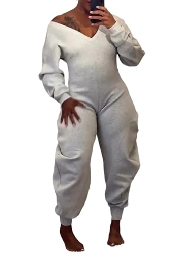 Womens Casual Off Shoulder Jumpsuit Romper Outfit