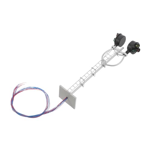 Toddmomy Architectural Mini Signal Light for Model Train DIY Sand Table Decor Realistic Railroad Traffic