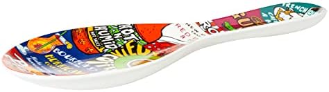 New Orleans Iconic Food Logos Design Souvenir Spoon Rest (Ceramic) image 5