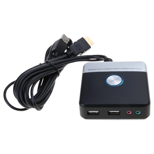Interrupteur de bureau pour boîtier PC inaccessible solution avec LED et USB - 6