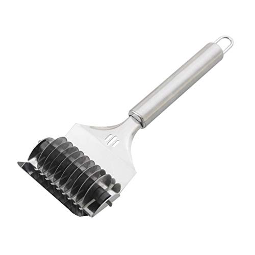 WMSD Gadgets de Cuisine Trancheuse de Coupe Manuelle en Acier Inoxydable Cutte Cut Gingembre Lambeaux de Nouilles Outil de Cuisson Cover