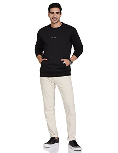 Image of Amazon Brand - Symbol Men Cotton Rich Light Weight Crew Neck Sweatshirt (Regular Fit) (Available in Plus Sizes)