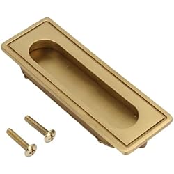 Manija integrada de alta temperatura de cobre amarillo Acristalamiento de la manija manija de la puerta corrediza oxidar para la puerta corredera