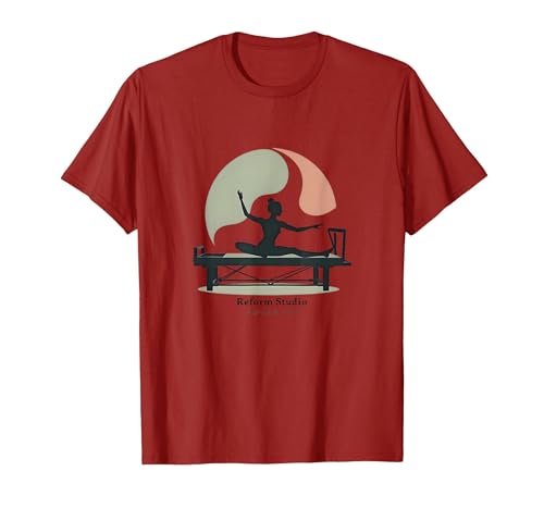 Reform Studio Reform Soul Pilates Design T-Shirt, Men, Cranberry Red, XX-Large