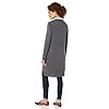 Amazon Essentials Women's Lightweight Longer Length Cardigan Sweater (Available in Plus Size), Charcoal Heather, Large