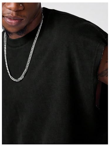 gorglitter men39s dolman sleeve crop vest top t shirts crewneck loose pullover tank tops