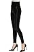 Everbellus Cintura Alta Leggins Cuero para Mujeres Sexy Negro Skinny Pantalon Grande