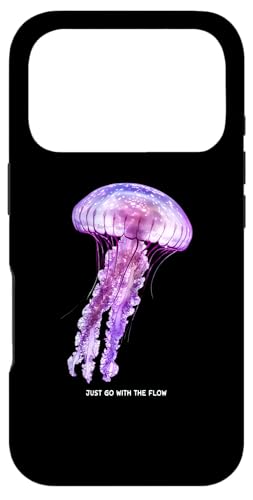 Awesome Cute UnderWater Fish Sea Just Go With Flow JellyFish �X�}�z�P�[�X iPhone 17 Pro �p