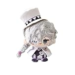 Xinchangda BSD Nikolai Gogol Plush Figure Anime Nikolai Gogol Plush Pillow PP Cotton Pendant Keychain Soft Character Backpack Charm Cartoon Mini Plushies Keychain
