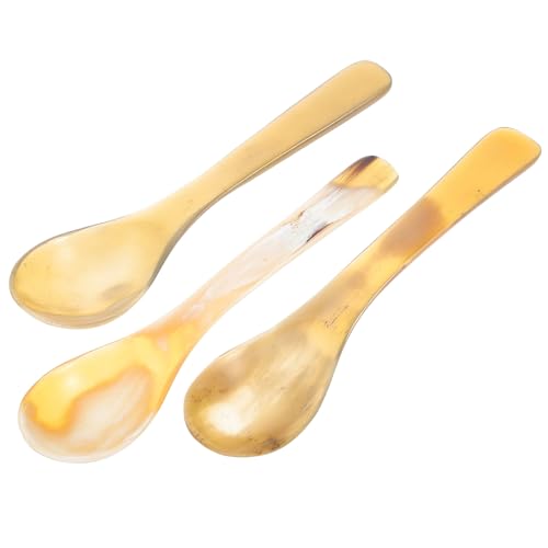 Alipis 3stücke Hornlöffel Kleine Dessert Und Suppenlöffel Für Kaffee Eis Und Teestuben