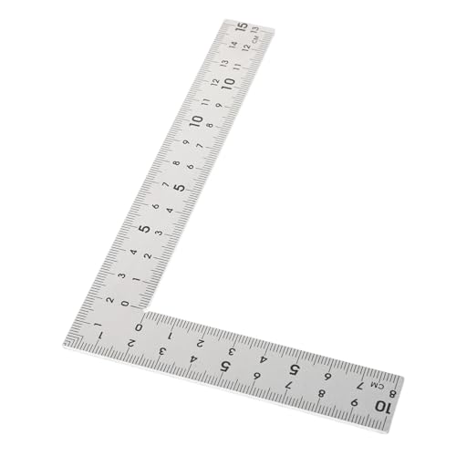 NULYLU High Precision Combination Square Tool 15x10cm Metal Woodworking Ruler for Carpenters