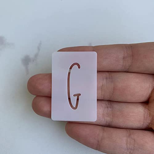 1 Inch Letter Stencils Alphabet Stencils 38Pcs Number Stencil For Painting On Wood, Wall,Sign,Canvas, Paper, Fabric #TOP6