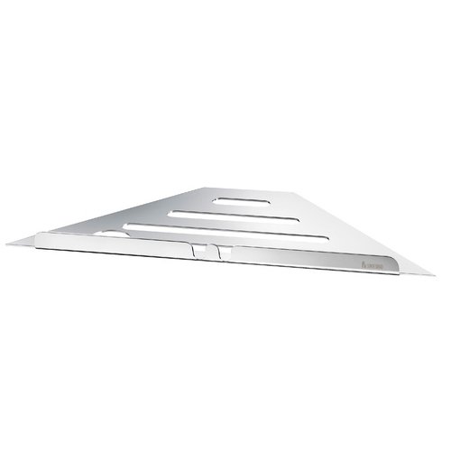 Preisvergleich Produktbild Smedbo DK3060 SIDELINE Eckregal zum einfliesen, Edelstahl, Silber