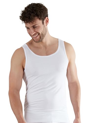 Preisvergleich Produktbild Götzburg Herren Tank-Top, Baumwolle, Single Jersey, weiß, Uni 6