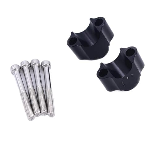 Abrazadera de manillar 22mm mecanizada con adaptador de elevación de alta resistencia
