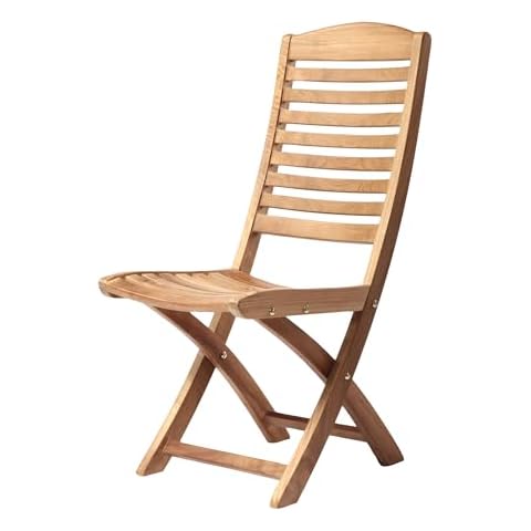 Arb Teak & Specialties Teak Folding Chair Manhattan, Natural Cover
