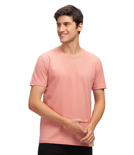 Image of Men T Shirt Cotton Round Neck | Solid Cotton Tee Half Sleeve | Breathable Casual T Shirt for Men | Stylish Round Neck Casual Wear | 12 Colors