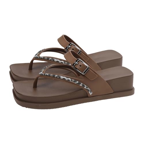 Chaussures de marche légères et respirantes avec sandales compensées
