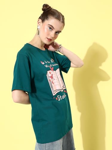 Image of Dillinger Blue Graphic Oversized T-Shirt