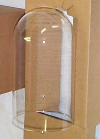 Replacement Glass Dome 5 1/2" X 11" for Clocks or Displays