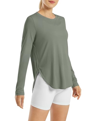 Image of G4Free Lightbreeze Womens UPF 50+ Long Sleeve Workout Tops Quick Dry UV Sun Shirt Running Gym Hiking Yoga Casual Lightweight