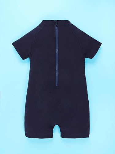 Image of KiddoPanti Boys & Girls Half Sleeve Mid Thigh Length Swim Suit