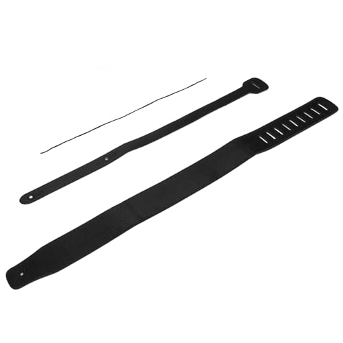 Sangle de Guitare en Cuir PU gaufré, Longueur Réglable Durable pour Basse Acoustique et Guitares électriques (BLACK) - Les Beatles, Paul McCartney, John Lennon, RIngo Starr, George Harrison Sangle de Guitare en Cuir PU gaufré, Longueur Réglable Durable pour Basse Acoustique et Guitares électriques (BLACK) – Image 4