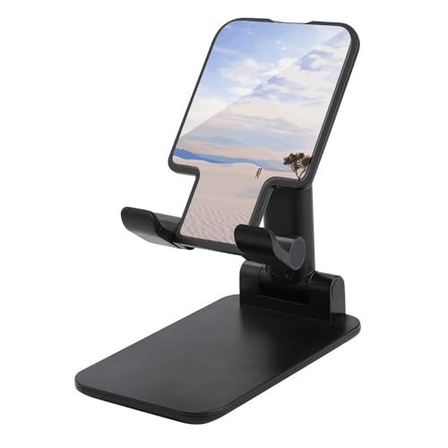Support téléphone pliable paysage sable pour table de nuit