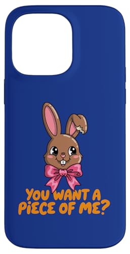 Chocolate Bunny Do You Want Piece of Me �ʔ����C�[�X�^�[���r�b�g �X�}�z�P�[�X iPhone 14 Pro Max �p