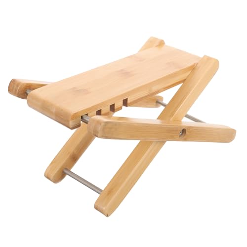 Repose-pieds de guitare classique en bois beige pliable pour accessoire musicien