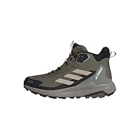 adidas Men's Terrex Anylander Mid RAIN.RDY Hiking Shoes, Olive Strata/Wonder Beige/Core Black, 9 UK