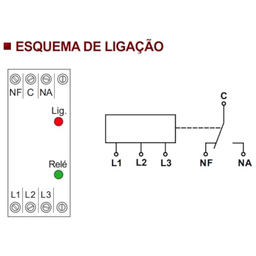 Relé de Proteção Sequencia e Falta de Fase 220V