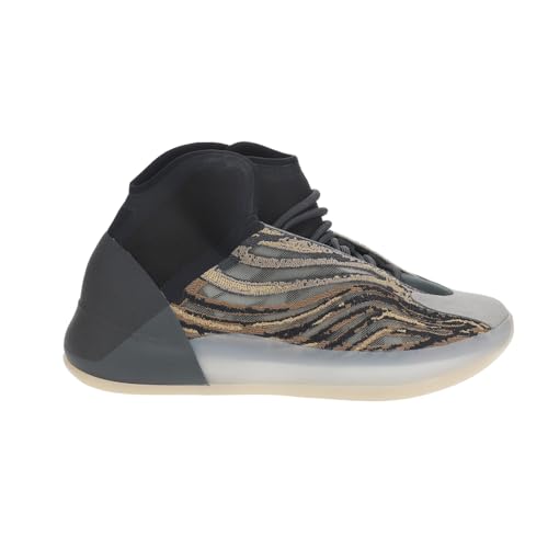 Image of adidas Yeezy Quantum Lace-Up Sneakers- Knitted Elastic Collar, Mesh Upper with RPU Cage, Boost Cushioning - Yeezy Shoes