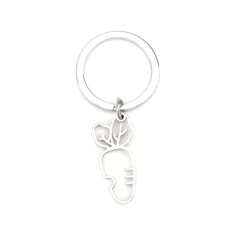 Gallkeat Niedliche Karotte Schlüsselanhänger, Cartoon Schlüsselbund, Auto Schlüsselanhänger, Hase Taschen Charms, Key Chain Cute, Bagcharm
