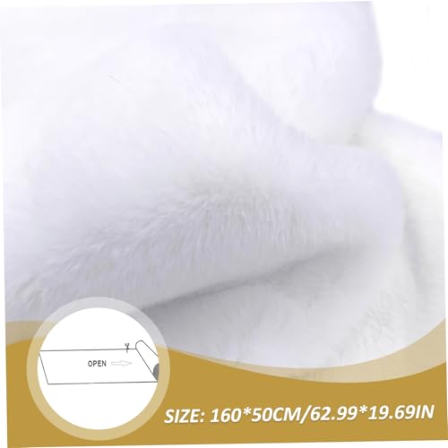 Tissu en peluche anti-effilochage fausse fourrure blanche super douce pour doudous zéro défaut