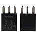 DVPARTS 2X Black Power Relay, Multi-Purpose, Normally Open, Panel Mount, 1A, 12V, Automatic, 6-12V Switching, 1A Switching, Fuel Pump Relay, 5 Prongs, 12 Month Warranty