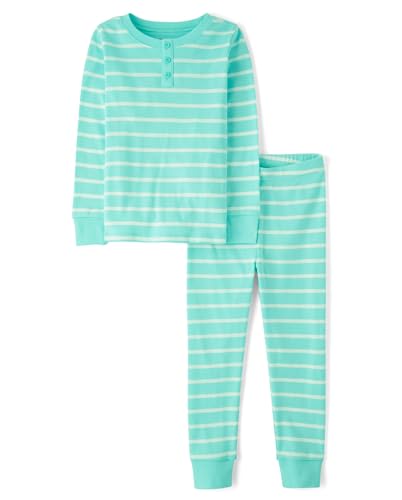 Image of Gymboree Kids' And Toddler 100% Cotton Henley Long Sleeve Top and Pants, Gymmies Pajama Set