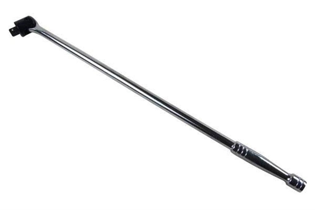 Toolzone Chrome 24" Inch X 1/2" Sq Drive Crv Flexi Bar Socket Wrench Tool Breaker Knuckle