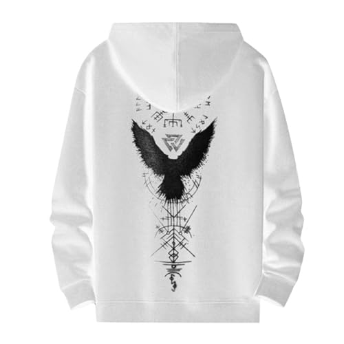 Sweat à capuche d'hiver homme coupe ample et chaude avec imprimé lettre